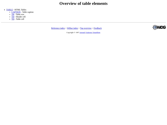 wdg/wilbur/table screenshot