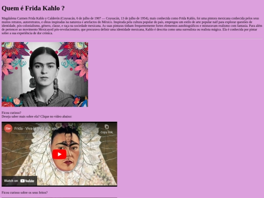 HTML 5/frida/home screenshot