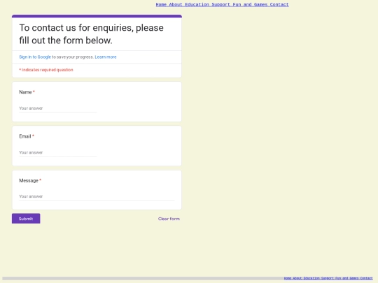 Contact screenshot