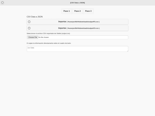 csv-json/.csv screenshot