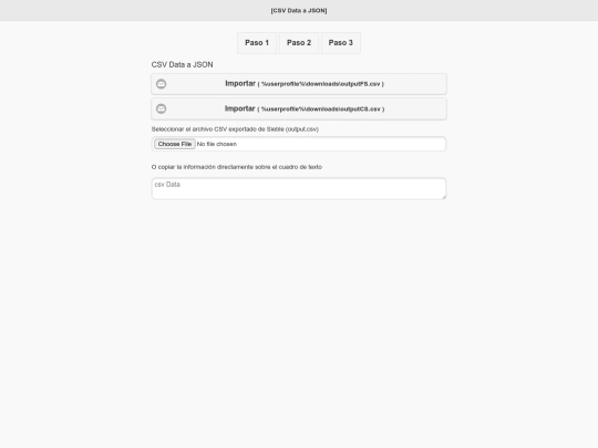 csv-json/csv_json screenshot