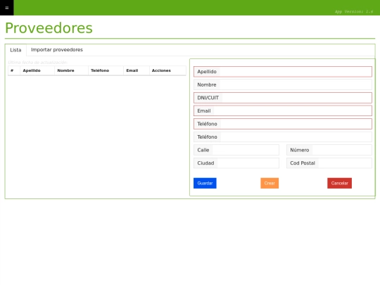 loretosis/proveedores screenshot