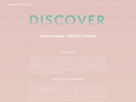 Student screenshot
