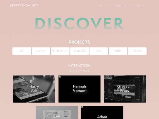 projects screenshot