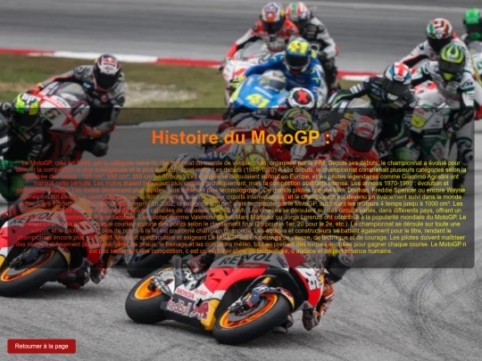 page histoire screenshot