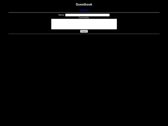 guestbook screenshot