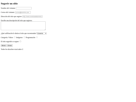 sugerencias screenshot