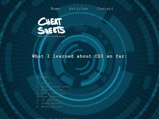 articles/css screenshot