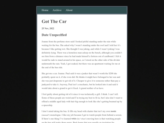 posts/2022-11-25-Got-The-Car screenshot