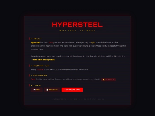 website_hypersteel screenshot