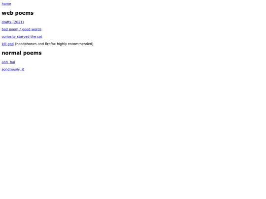 poems screenshot