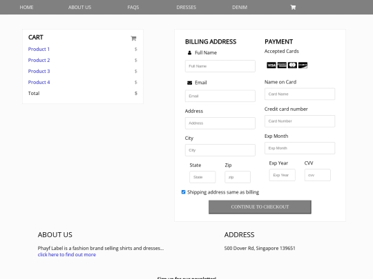 shoppingcart screenshot