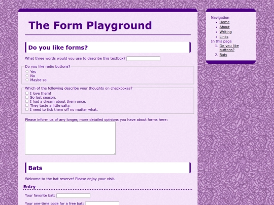 formplayground screenshot