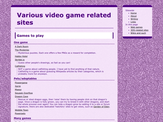 links/videogames screenshot