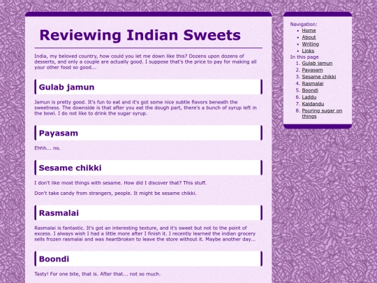talkingabout/indiansweets screenshot