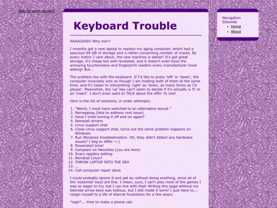 talkingabout/keyboardtrouble screenshot