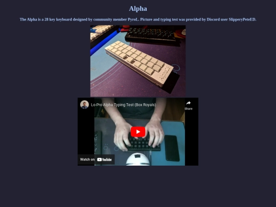 Alpha screenshot