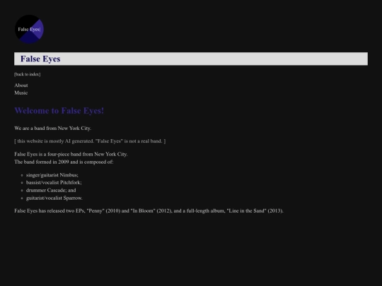 falseeyes/home screenshot