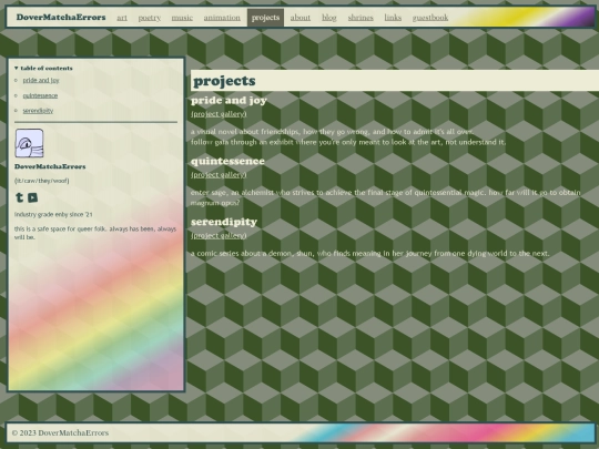 projects screenshot