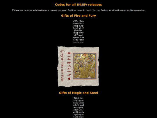 codes screenshot