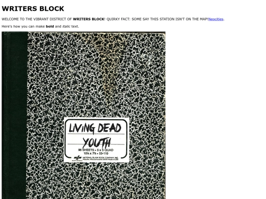 writersblock screenshot
