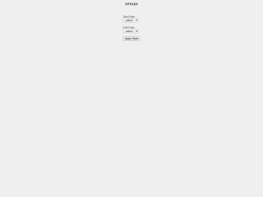 2 FrameSet Project/2 Frameset/StyleForm screenshot