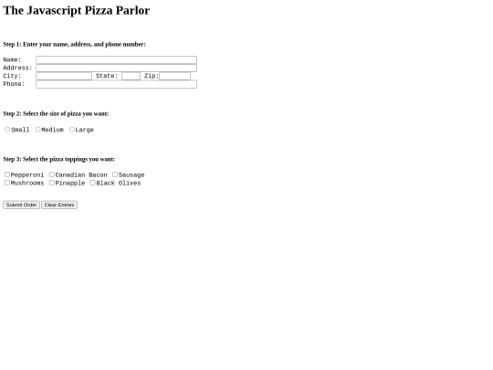 Pizza Parlor/Pizza Parlor Project/Pizza_Parlor screenshot