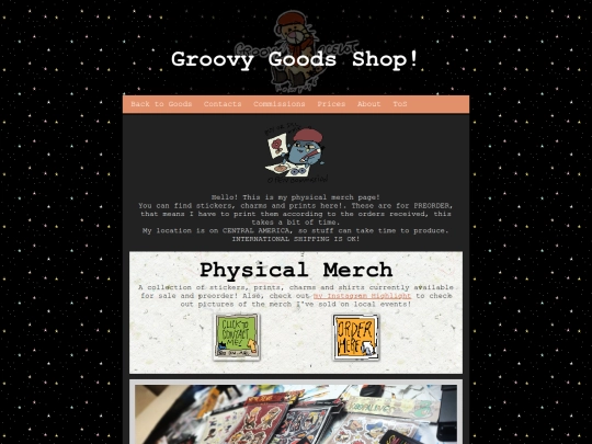 Shop/merch-shop screenshot