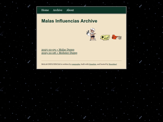 artes/archive screenshot