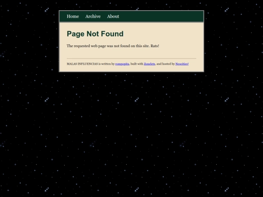 artes/not_found screenshot