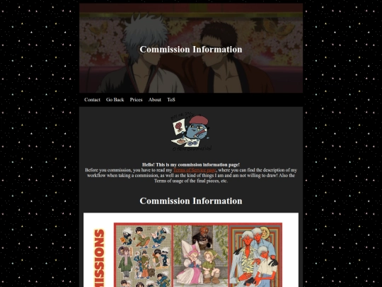 commissioninfo screenshot