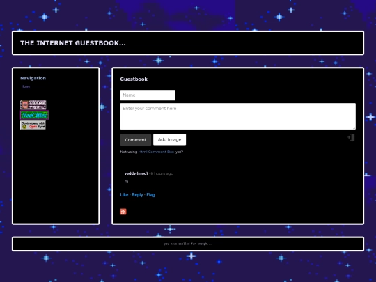guestbook screenshot