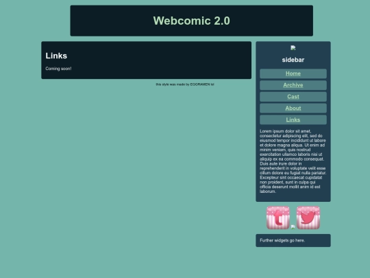 links screenshot