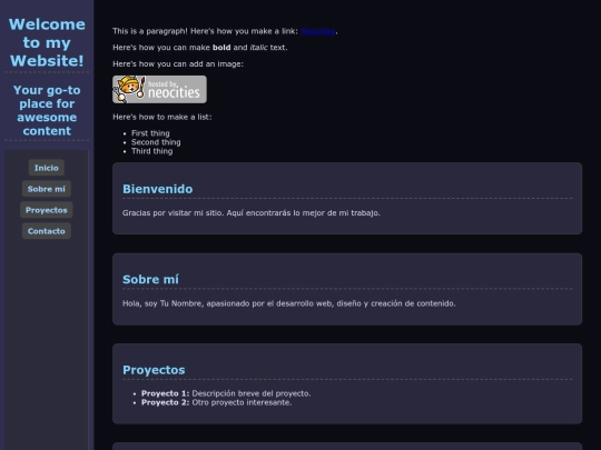 index screenshot