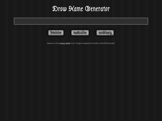 generators/drownames screenshot