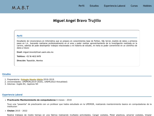 Curriculum/Curriculum_MABT screenshot
