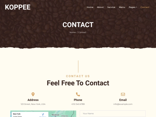 coffee-shop-html-template/contact screenshot