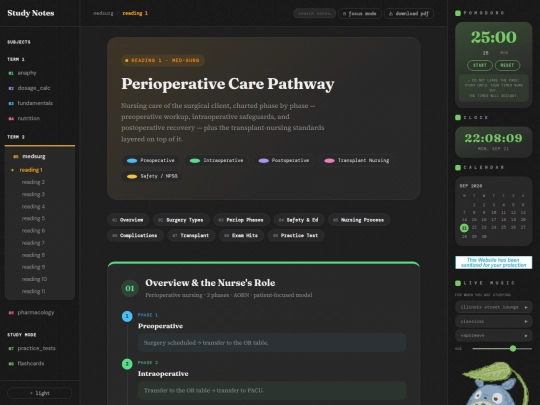 studynotes/medsurg screenshot