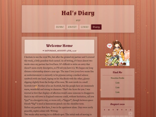 diary screenshot