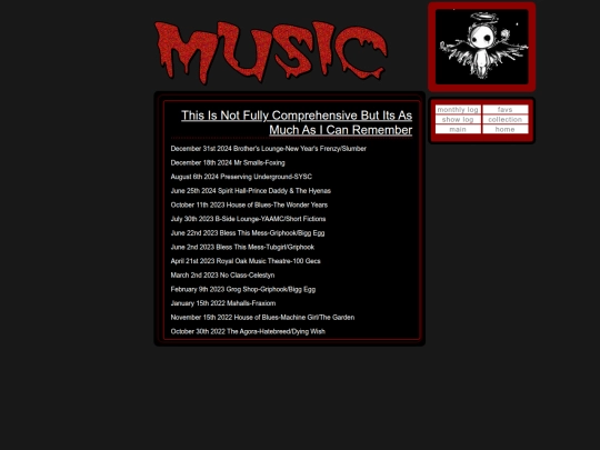 music/musicconcertlog screenshot