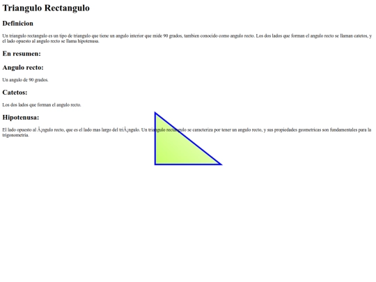 triángulos practica/Rectangulo screenshot