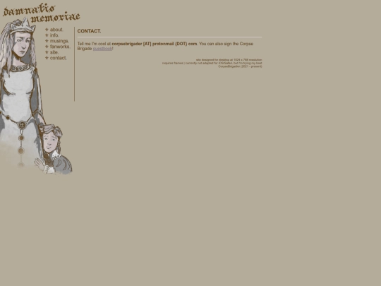 damnatiomemoriae/contact screenshot