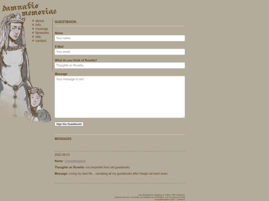 damnatiomemoriae/guestbook screenshot
