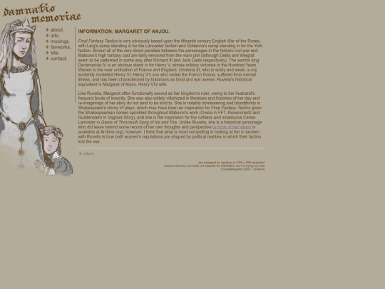 damnatiomemoriae/info/margaret screenshot