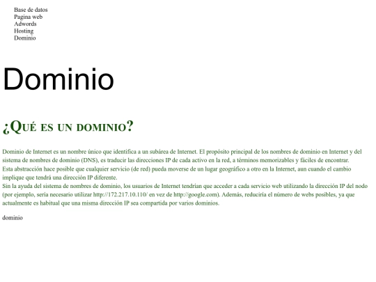 dominio screenshot