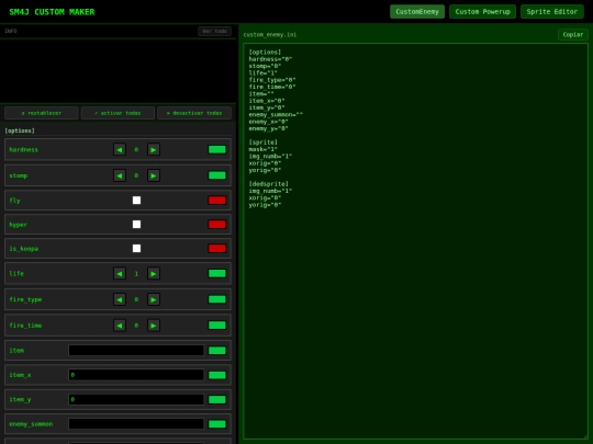 customenemymakercopia screenshot