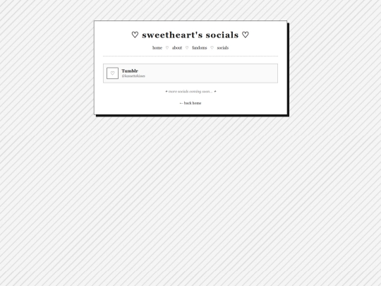 socials screenshot