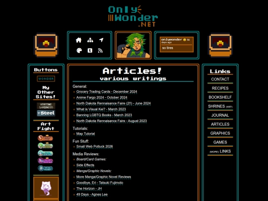 articles screenshot