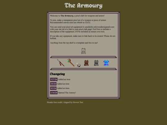 pixel-clubs/armoury screenshot