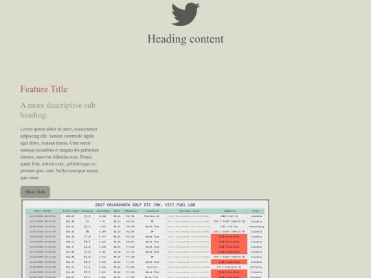 data screenshot